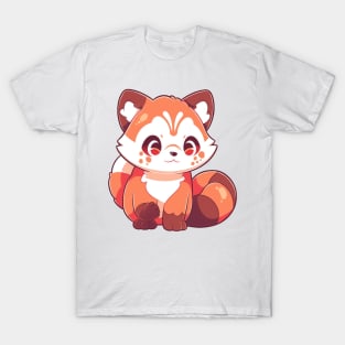 Simple drawn cute red panda T-Shirt